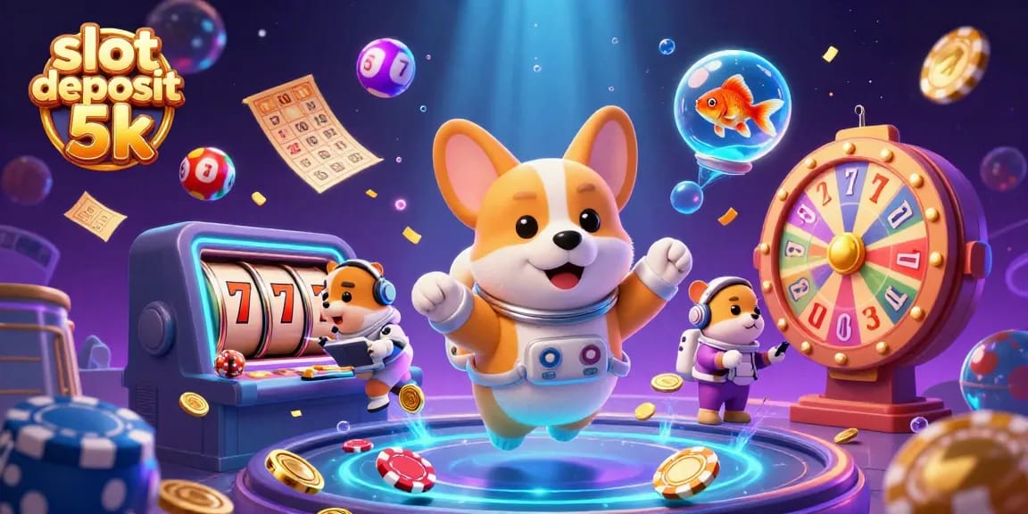 Engage in thrilling gameplay with slot deposit 5k, featuring dynamic characters and casino elements.