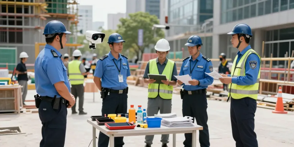 Construction Site Security by trusted, licensed professionals ensuring safety