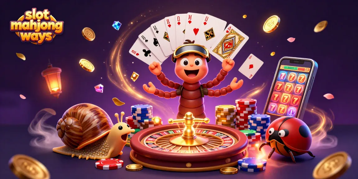 Experience exciting gameplay with slot mahjong ways illustrated by a charming casino scene.