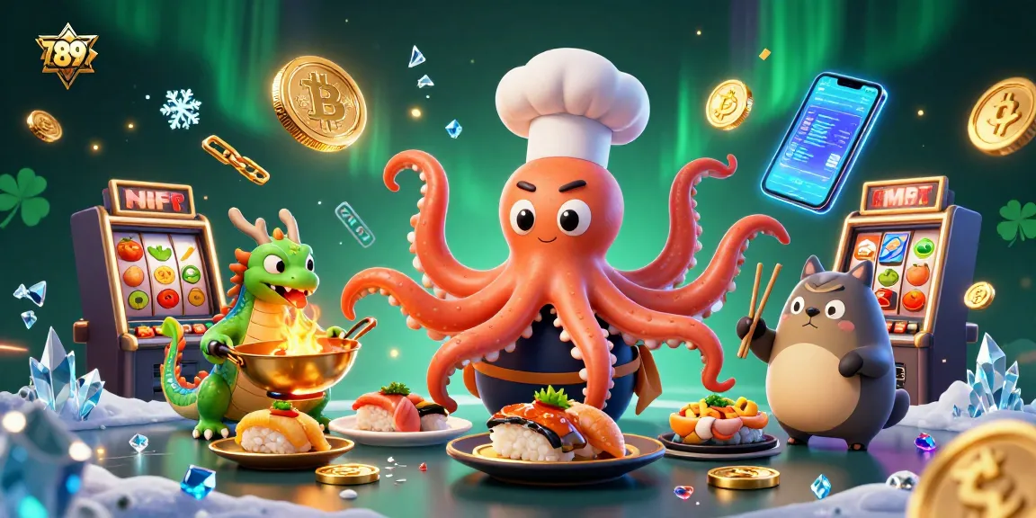 Experience thrilling gaming at 789CLUB with unique visual elements like slot machines and Bitcoin coins.