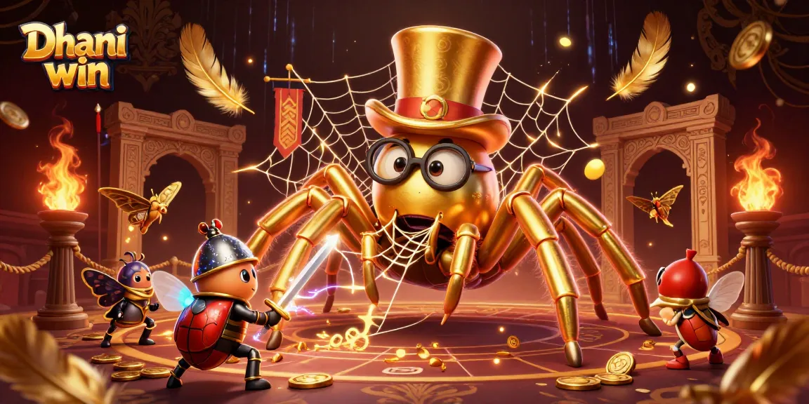 Dhani win offers thrilling gaming experiences with a dazzling 3D casino illustration showcasing captivating characters and elements.
