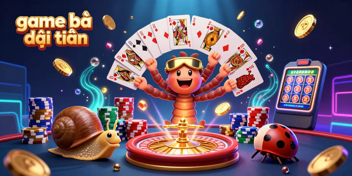 Experience game bài đổi thưởng with vibrant 3D casino characters and engaging gameplay elements.